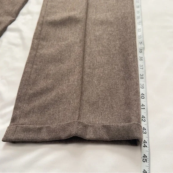 Boden Brown Wool Blend Preppy Elevated Basic Classic Career Pants Women’s Sz 14 - Picture 7 of 11